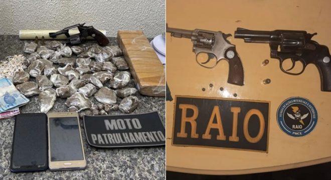 Quatro revólveres apreendidos só no primeiro dia do ano em Juazeiro e Crato