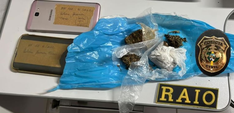Policiais Civis e Raio prendem casal e apreendem maconha, em Icó