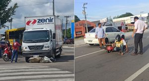 Dois acidentes em Juazeiro com motos e outras duas pegam fogo no bairro Franciscanos