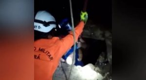 Idoso de 78 anos é resgatado após cair em cacimba de 25m de profundidade no Ceará