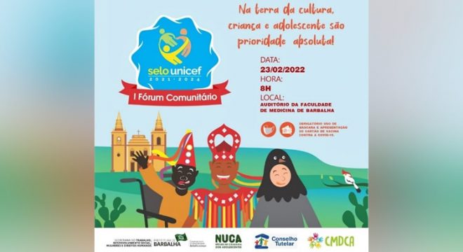 I Fórum Comunitário do Selo UNICEF acontece nesta quarta, em Barbalha