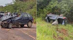 Duas mulheres e duas crianças morreram na Serra do Araripe em colisão de carros e homem noutro acidente em Salitre