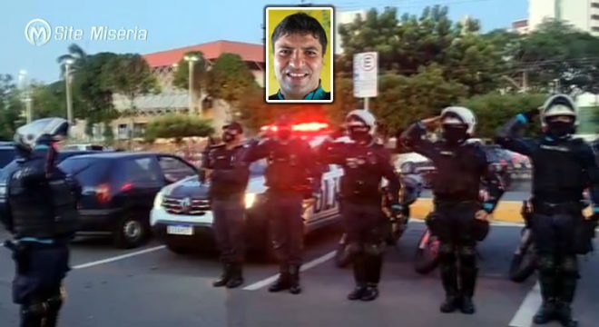 PMs homenageiam o Soldado Wilker que será sepultado em Juazeiro na tarde de hoje