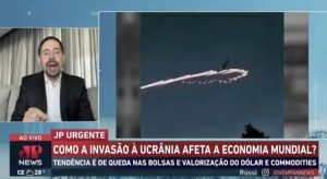 Jovem Pan exibe imagens de game como se fossem da guerra entre Rússia e Ucrânia