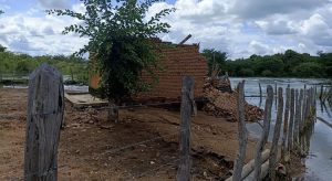 Cerca de 300 pessoas são retiradas de casa após barragem se romper em Cedro