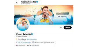 Wesley Safadão tem rede social invadida, e perfil publica mensagens intolerantes