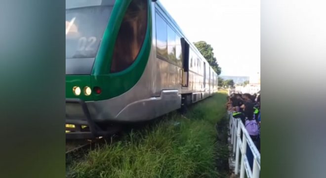 Mulher atropelada pelo Metrô do Cariri em Crato