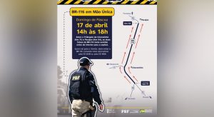 PRF desencadeia operação Mão Única na rodovia BR-116
