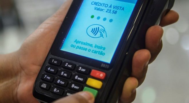 Máquina de cartão crédito e débito