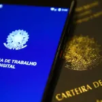 Carteira de Trabalho para emprego.