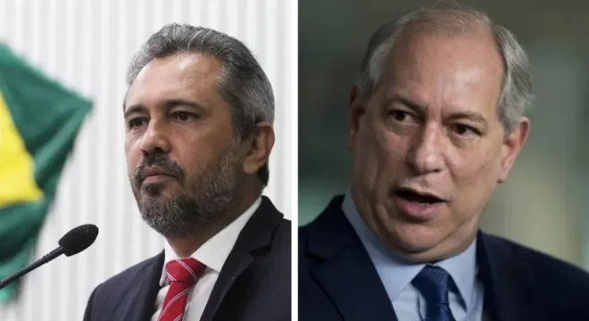 Elmano de Freitas (PT) e Ciro Gomes (PSDB).