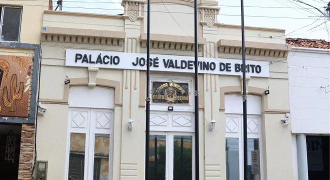 Fachada da Câmara do Crato