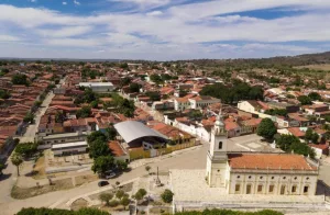 Imagem aerea de Santana do Cariri.