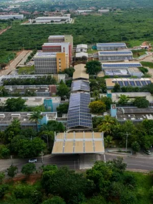 Vista aérea do campus Juazeiro do Norte da UFCA.