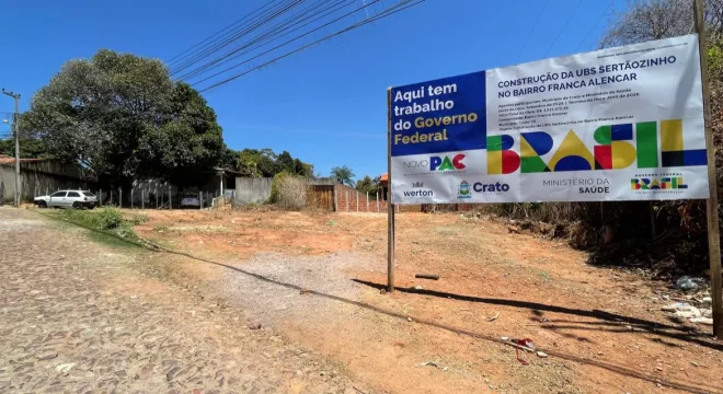As obras foram viabilizadas por meio de parceria entre a prefeitura do Crato e o governo federal, dentro do Novo PAC.