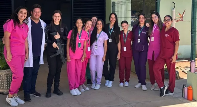 Ação de coleta de exames citopatológicos nas internas da Unidade Prisional Feminina do Crato