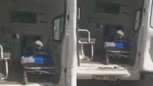 Ambulância em condições precárias em Juazeiro do Norte