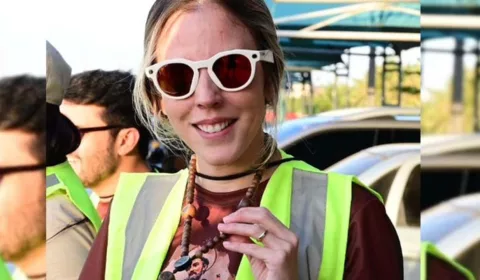 jade romero, vice-governadora do Ceará durante a caminhada da fé