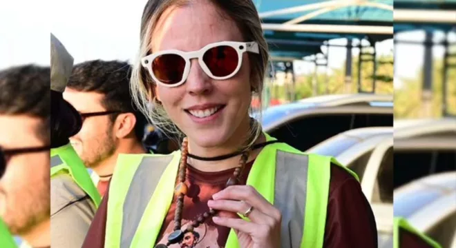 jade romero, vice-governadora do Ceará durante a caminhada da fé