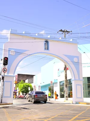 Arco dos Salesianos após restauração em Juazeiro do Norte.