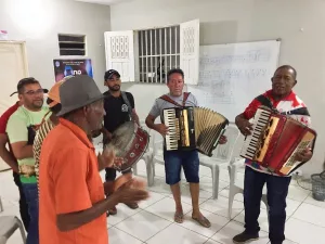 Encontro com os sanfoneiros do município de Salitre.