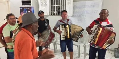 Encontro com os sanfoneiros do município de Salitre.