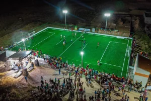 Inauguração de três areninhas esportivas em várzea alegre.