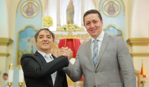 Glêdson Bezerra e Tarso Magno, prefeito e vice de Juazeiro do Norte. Foto: Reprodução.