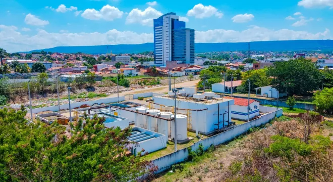 Ambiental Crato, empresa responsável pela coleta e tratamento de esgoto do município.