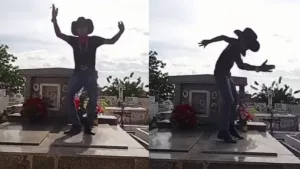 Príncipe Cawboy foi criticado por gravar vídeo em cemitério no Barro | Foto: Reprodução/ Instagram Barro Ordinário