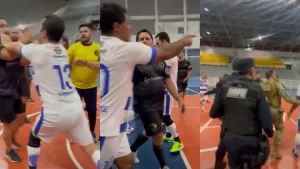 A partida de futsal, que envolvia os times da Câmara Municipal de Juazeiro do Norte e da Secretaria de Infraestrutura (Seinfra), acabou em empurra-empurra entre vereadores e servidores.