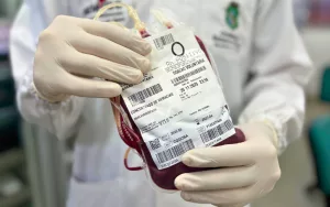 bolsa de doação de sangue