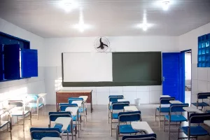 Sala de aula, de escola em Juazeiro do Norte.