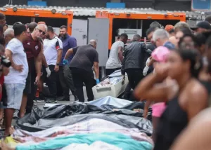 No total, 121 pessoas morreram durante a megaoperação, incluindo 117 suspeitos e quatro policiais.