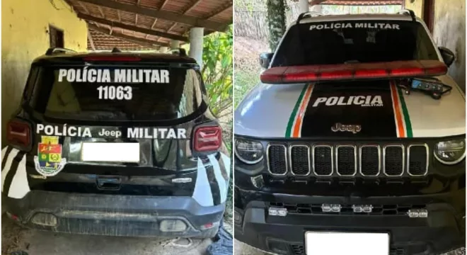 Um homem de 33 anos foi preso após ser flagrado com uma viatura falsa da Polícia Militar do Ceará (PMCE) e um revólver.