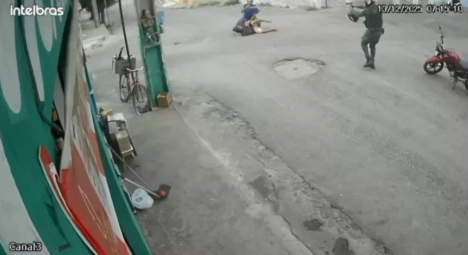 Ação da PM contra uma tentativa de homicídio em Canindé.