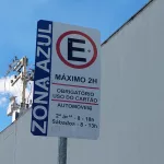 Placa de Zona Azul em Juazeiro do Norte