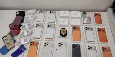 Eletrônicos apreendidos pela Polícia Federal em Fortaleza.