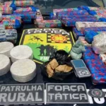 42kg de drogas foram apreendidos enterrados em tambor na zona rural de Sobral.