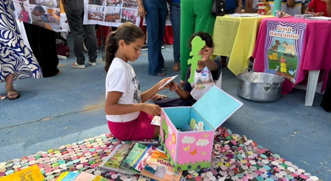 Projeto "Portas para a leitura", em Potengi.