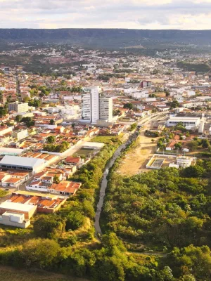 Visão aerea da cidade do Crato.