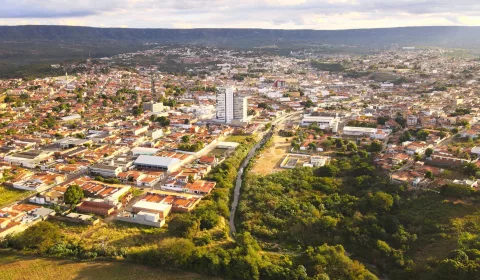 Visão aerea da cidade do Crato.