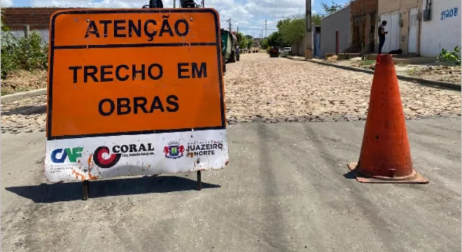 As intervenções integram o cronograma do Programa de Saneamento e Infraestrutura Urbana de Juazeiro do Norte (PSIU Juazeiro).