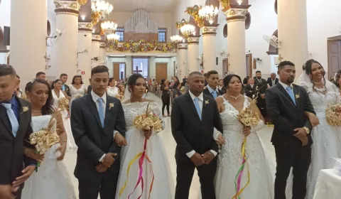 A cerimônia religiosa será realizada na Igreja Matriz de Santo Antônio