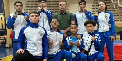 Atletas caririenses no no 35º Campeonato Brasileiro de Kung Fu, realizado no Ginásio da Universidade Católica de Brasília em Brasília (DF).