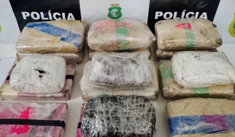 Droga apreendida em Várzea Alegre.