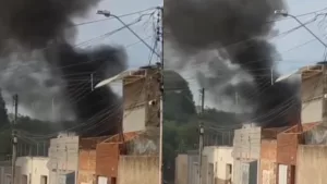 Incêndio em escritorio no bairro antonio vieira
