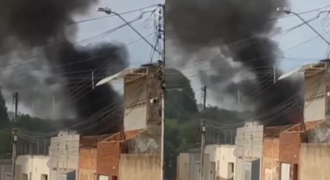 Incêndio em escritorio no bairro antonio vieira
