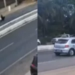 Um caminhão derramou óleo na pista da Avenida Padre Cícero, em Juazeiro do Norte, causando acidentes