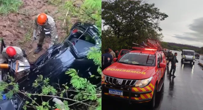 Mulher morre após carro capotar na CE-293, em Milagres